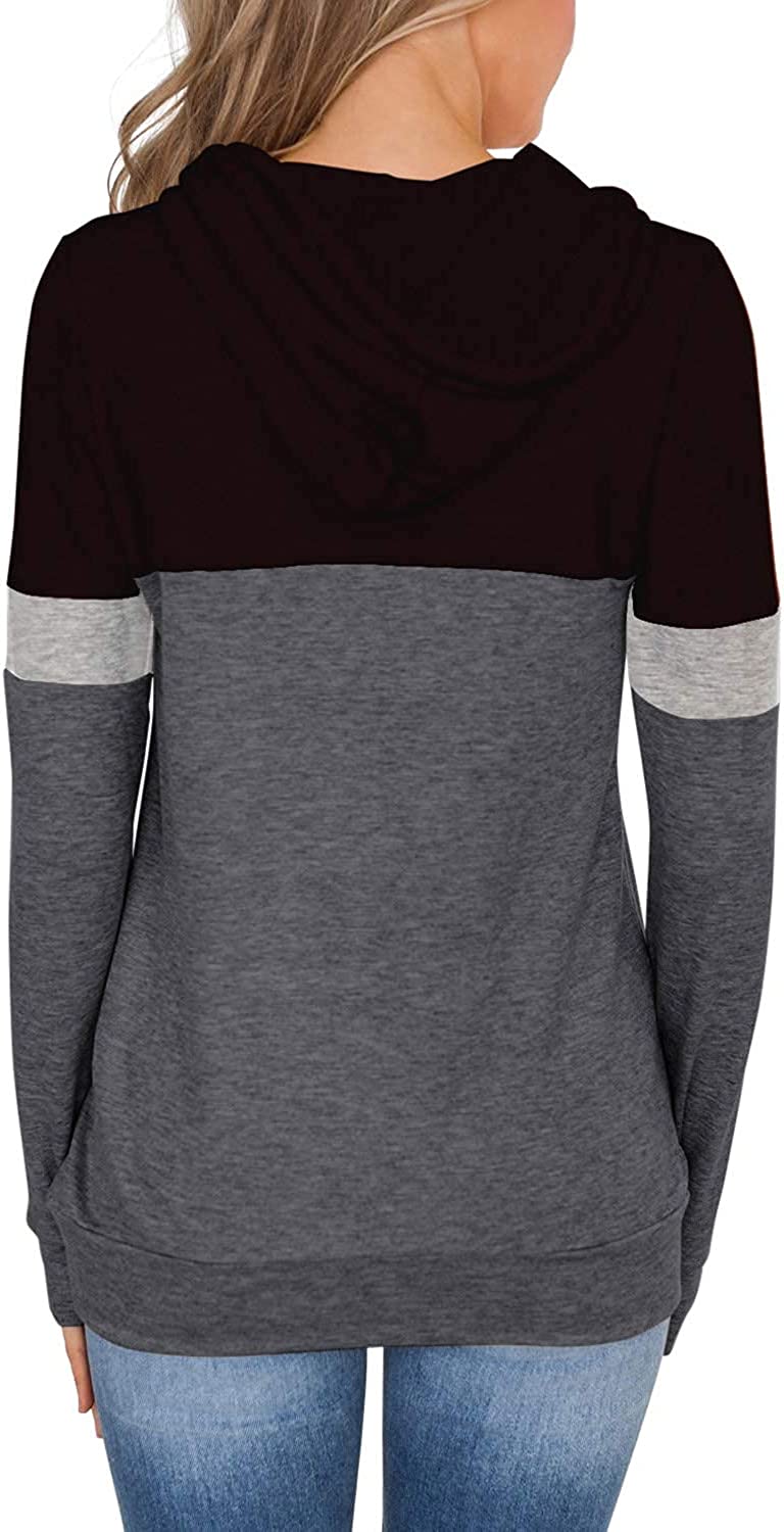 Womens Tops Ladies Tunics Casual Shirts Long Sleeve Hoodie Pullover Blouses Loose Fitting Tees Fashion Clothing Sweatshirts - Image 3
